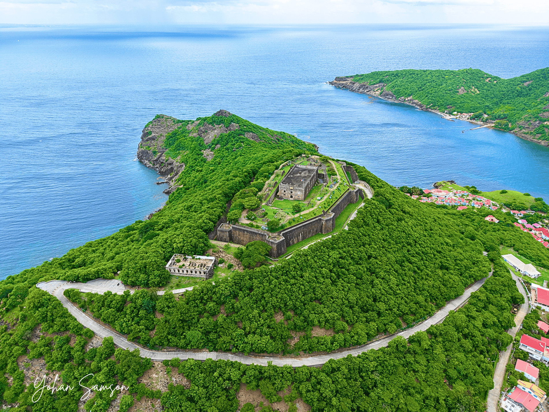 Vue sur la baie des Saintes depuis le Fort Napoléon