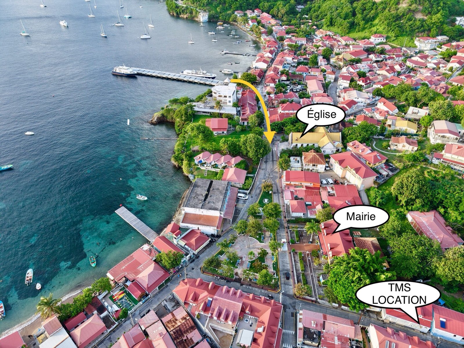 TMS location dans les bourg de Terre de Haut Les Saintes